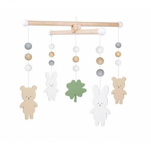 Jabadabado Kiságyforgó - Macik és Nyuszik - Fa