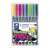 Staedtler Lumocolor Permanentmarker Set, 8 Farben, feine Spitze, Universalmarker