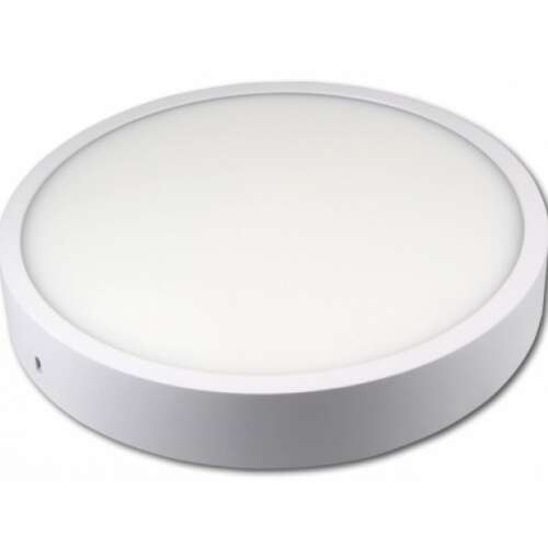 MasterLED 24 W-os falon kívüli, natúr fehér, kör alakú, fehér keretű, LED-es mennyezetlámpa 32351585
