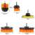 Drill brush set dimensions, cleaning and polishing attachments sizes