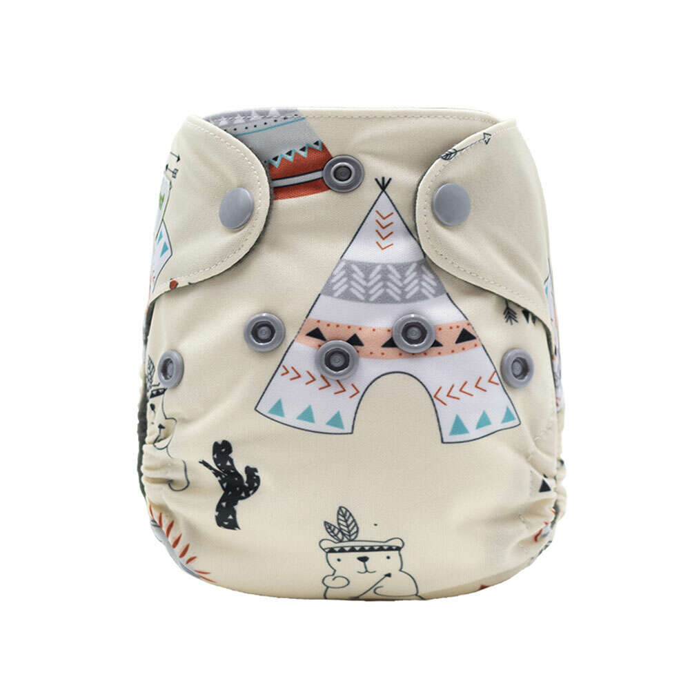 Novorodenecká All In One prateľná plienka s indickým vzorom