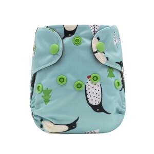All-in-One-Waschwindel für Neugeborene mit Pinguin-Muster - Babys & Toddler