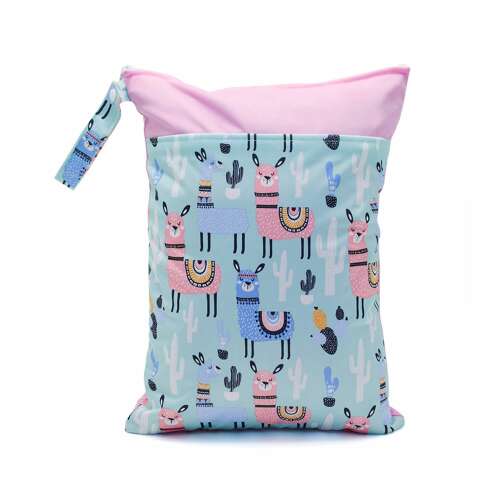 Láma mintás PUL mosható pelenkatartó zsák