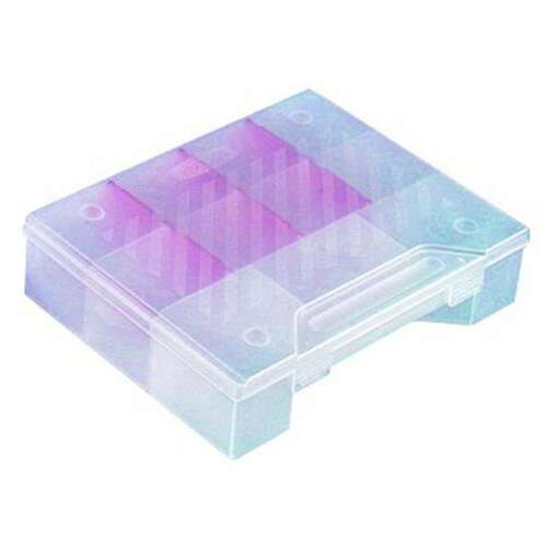 CURVER Medium Organizer Box with 11 compartments, clear plastic, for storing small items