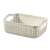 CURVER "Knit" A6 size cream storage basket with handles