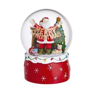 X-MAS zenélő hógömb, 'Merry Christmas' Ø10cm 99409945 - Hógömb