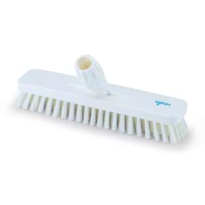 Igeax élelmiszeripari padlósúrolókefe 30cm széles fehér, 0,5mm közepes sörtével