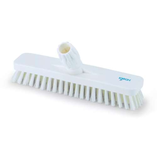 Perie de curățare a podelei Aricasa/IgeAx de 30 cm lățime cu peri albi