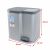 Curver Duo 21L Pedal Bin Dimensions, Grey Recycling Bin
