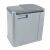 Grey Curver Duo Pedal Bin, Closed View, 21L Capacity