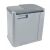 Grey Curver Duo Pedal Bin, Closed View, 21L Capacity