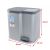 Curver Duo 21L Pedal Bin Dimensions, Grey Recycling Bin