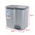 Curver Duo 21L Pedal Bin Dimensions, Grey Recycling Bin