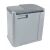 Grey Curver Duo Pedal Bin, Closed View, 21L Capacity