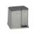 CURVER "DUO" pedal bin, 21L, grey, selective waste sorting, 2 compartments