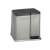 CURVER "DUO" pedal bin, 21L, grey, selective waste sorting, 2 compartments