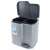 CURVER "DUO" pedal bin, 21L, grey, selective waste sorting, 2 compartments, open