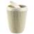 CURVER Knit Bathroom Bin 6L, cream, with lid, open, side view