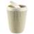 CURVER Knit Bathroom Bin 6L, cream, with lid, open, side view