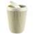 CURVER Knit Bathroom Bin 6L, cream, with lid, open, side view