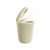 CURVER Knit Bathroom Bin 6L, cream, with lid, open, side view