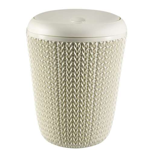 Kanta za otpad od kupaonice Pletena 7L Ø22x30cm bijela 47834428