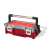 Keter 18" Cantilever Tool Box with 2 Organizers, red toolbox with handle