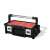 Keter 18" Cantilever Tool Box with 2 Organizers, black and red toolbox with handle