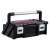 Keter 18" Cantilever Tool Box with 2 Organizers, black and red toolbox with handle