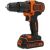 Black &amp; Decker BDCHD18K1B2-QW Cordless impact drill, 18V 2x1.5Ah, Black-Orange 96550304