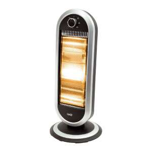 Somogyi FK 231 Halogen Heater, 1200W, 3 heat settings, black and silver - Electric Heating Panel