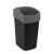Curver Infinity 60L black trash can with lid