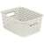 CURVER "YOUR STYLE" storage basket, white, small, with handles