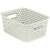 CURVER "YOUR STYLE" storage basket, white, small, with handles