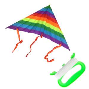Háromszög alakú papírsárkány, sárkányrepülő  - szivárvány színű 74811783 Szabadtéri játékok és felszerelések