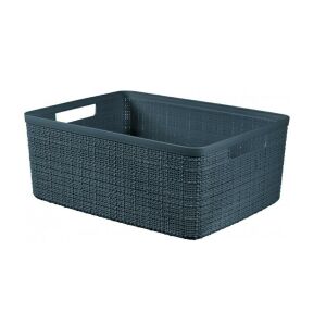 JUTE kosár M - Grafitszürke storage basket with handles - Curver Storage Box & Basket