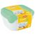 CURVER Fresh & Go 3x0.8L Kvadratni set posuda za hranu - Prozirna/Zelena