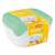 CURVER Fresh & Go 3x0.8L Kvadratni set posuda za hranu - Prozirna/Zelena