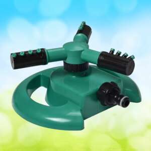 Forgókaros kerti vízpermetező, öntöző, esőztető, locsoló, sprinkler - zöld
