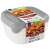 Set posuda za hranu od 3 komada, kvadratne, 3 x 0,8 l, Fresh&Go mix 45769995