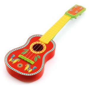 Djeco Animambo toy guitar, red with colorful horse design - Toy Instrument