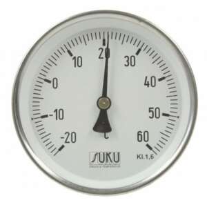 Bimetál thermometer, 100mm diameter, -20 to +60°C, SUKU brand - Kitchen Thermometer