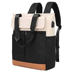 Dollcini 427261 4-в-1 Преобразуема раница, Черно, Бяло, Синьо, Кафяво - Раница