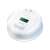Logilink Carbon Monoxide Detector with LCD display, white, round, with power, alarm and fault indicators