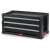 Keter 3 Drawer Tool Chest, black tool chest with 3 drawers, storage for tools and accessories