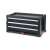 Keter 3 Drawer Tool Chest, black tool chest with 3 drawers, storage for tools and parts