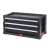 Keter 3 Drawer Tool Chest, black tool chest with 3 drawers, storage for tools and parts