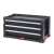 Keter 3 Drawer Tool Chest, black tool chest with 3 drawers, storage for tools and accessories