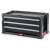 Keter 3 Drawer Tool Chest, black tool chest with 3 drawers, storage for tools and accessories