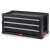 Keter 3 Drawer Tool Chest, black tool chest with 3 drawers, storage for tools and accessories